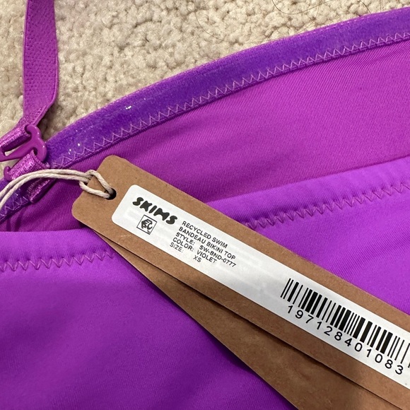 Skims Swim Bikini Set XS Violet NWT - Picture 3 of 4